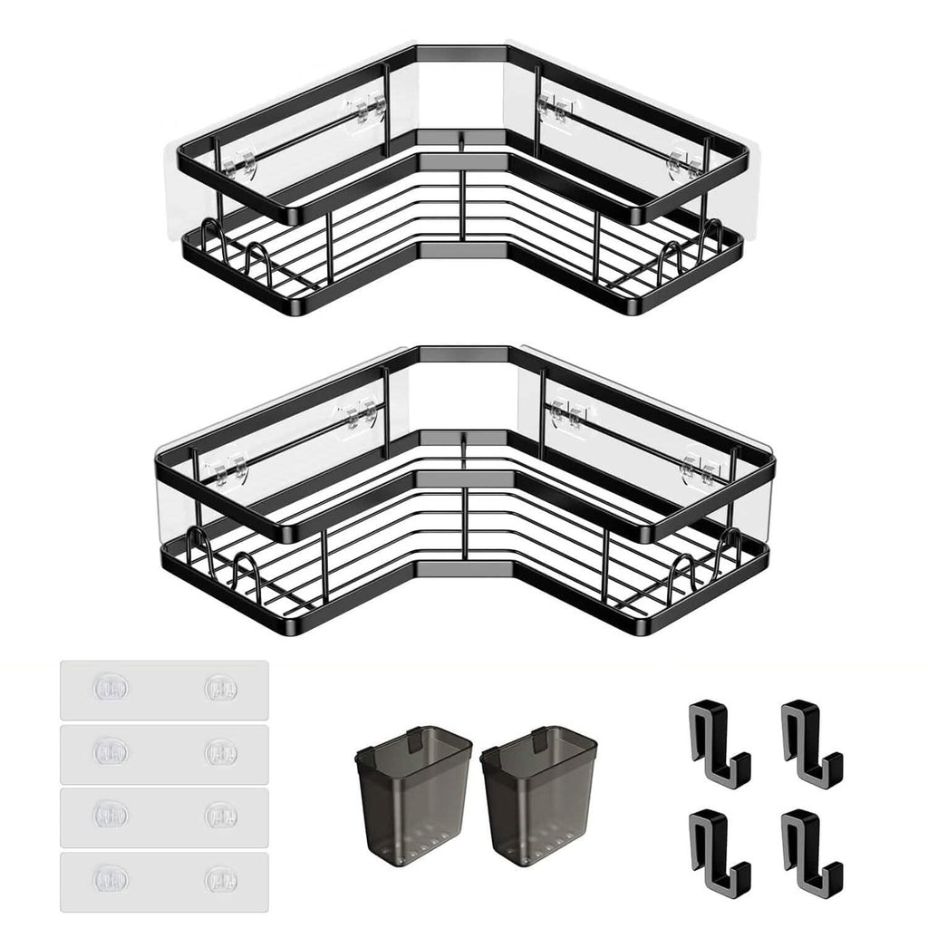 2-Pack No-Drill Corner Shower Organizer