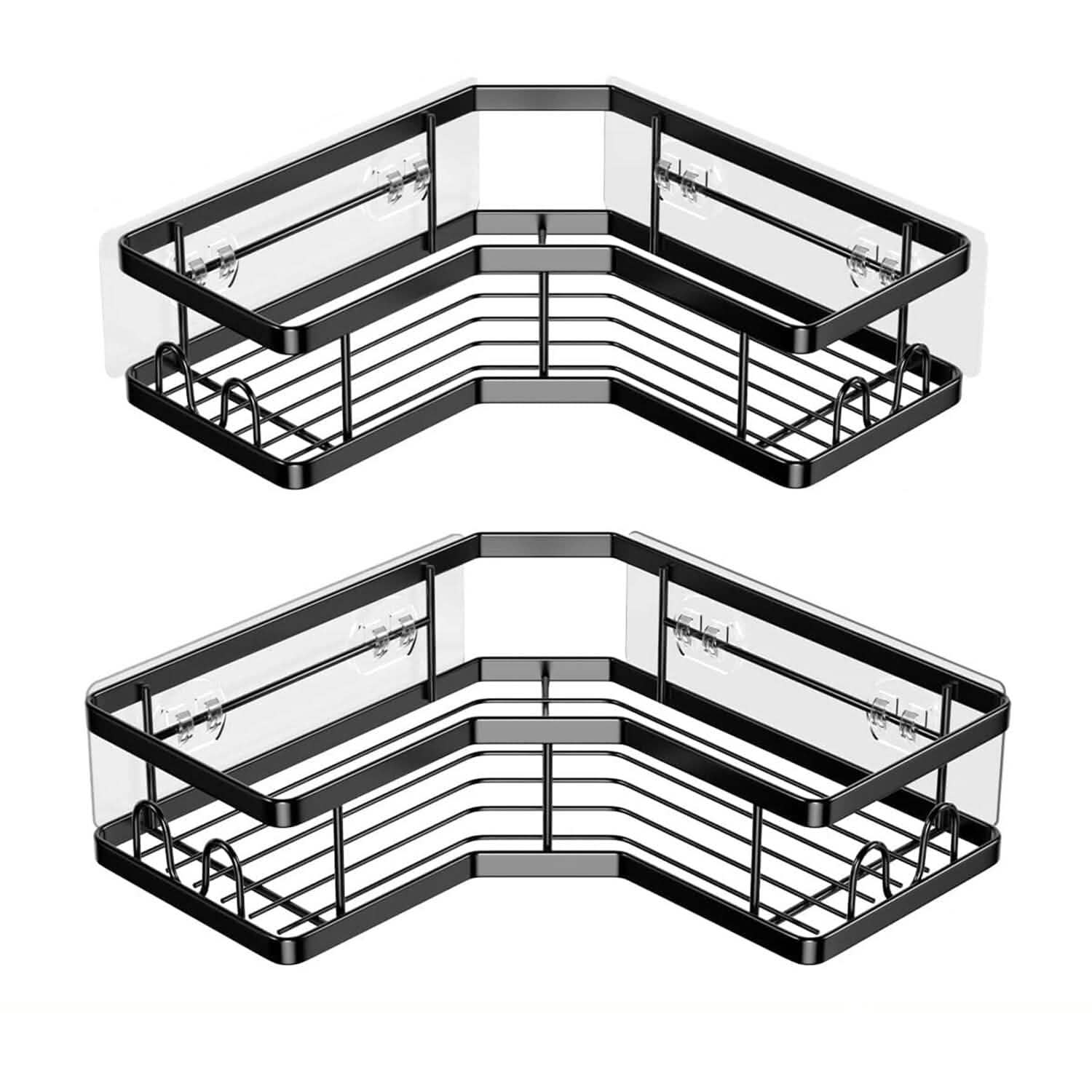 2-Pack No-Drill Corner Shower Organizer