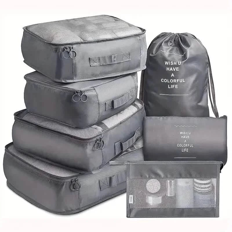7-Piece Travel Packing Organizer Set