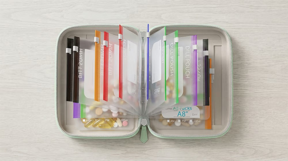 Compact Travel Pill Organizer