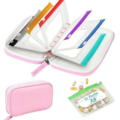 Compact Travel Pill Organizer