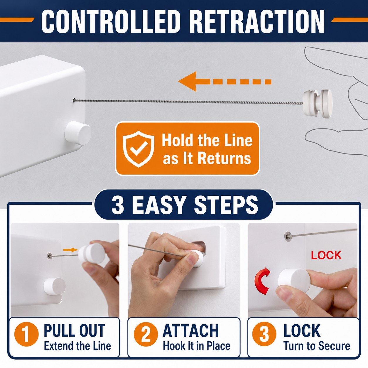 Dual Retractable Clothes Drying Rack