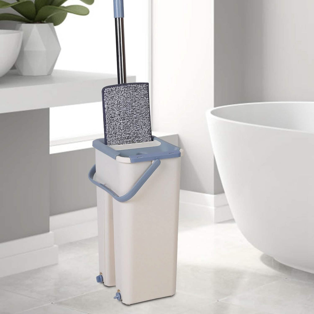 Flat Floor Mop and Bucket Set
