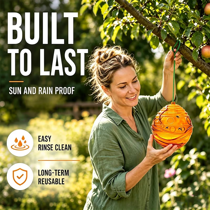 Outdoor Reusable Wasp and Hornet Trap