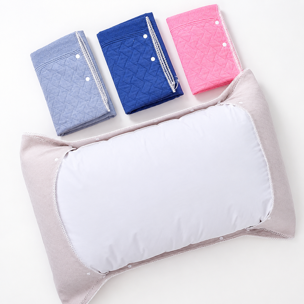 Quilted Heart Pattern Pillow Covers