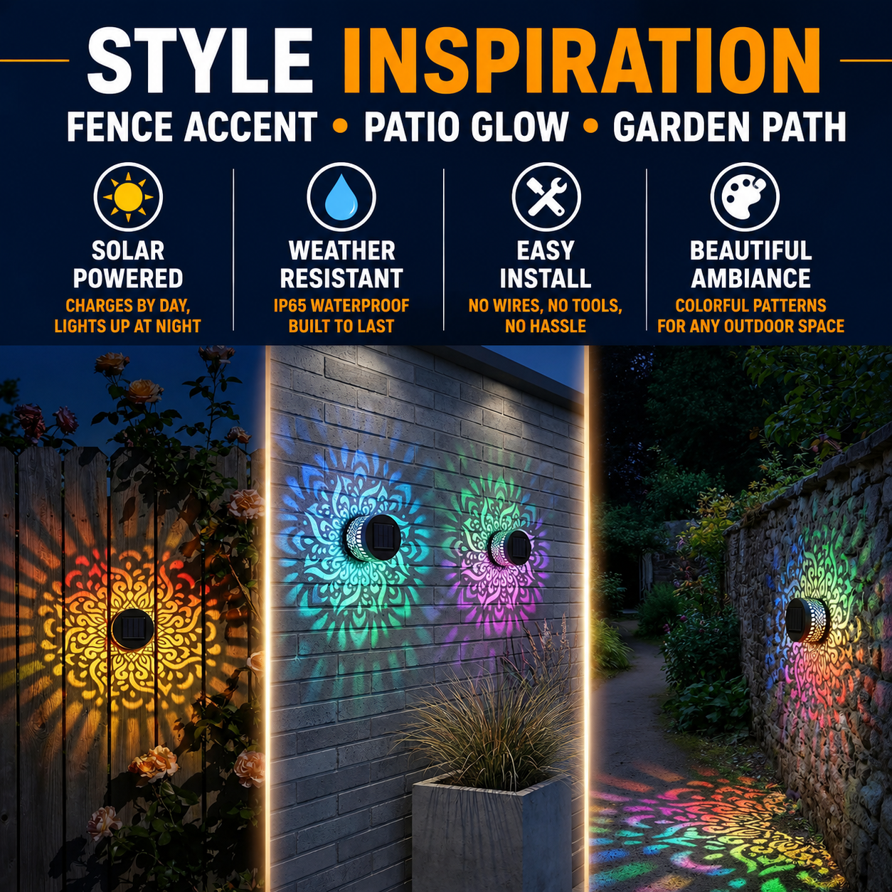 Solar Garden Art Light