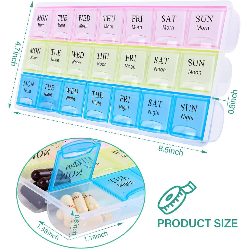 Weekly Travel Pill Organizer