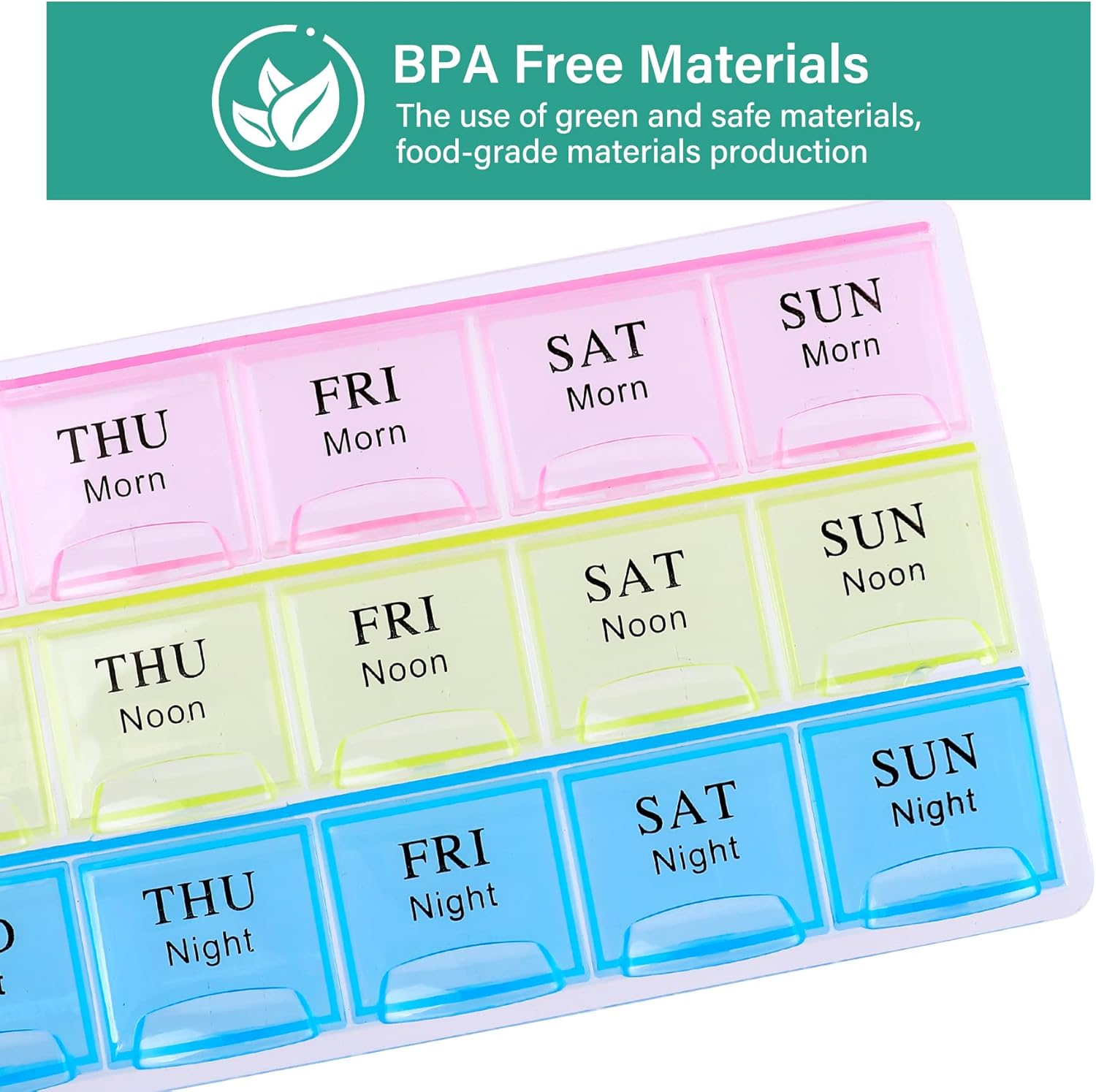 Weekly Travel Pill Organizer