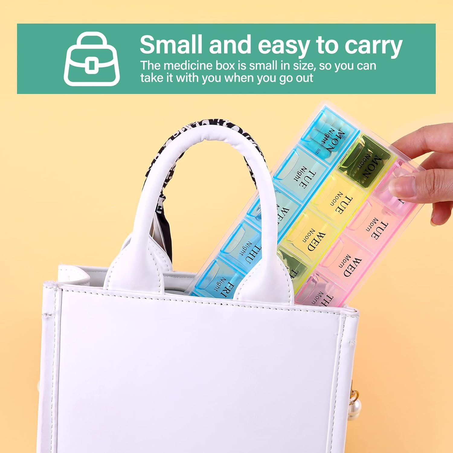 Weekly Travel Pill Organizer